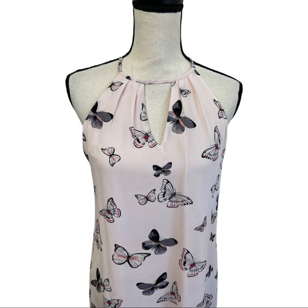 CANDIES Blush Butterfly Print Shift Dress. Size Small NWOT - Picture 2 of 6